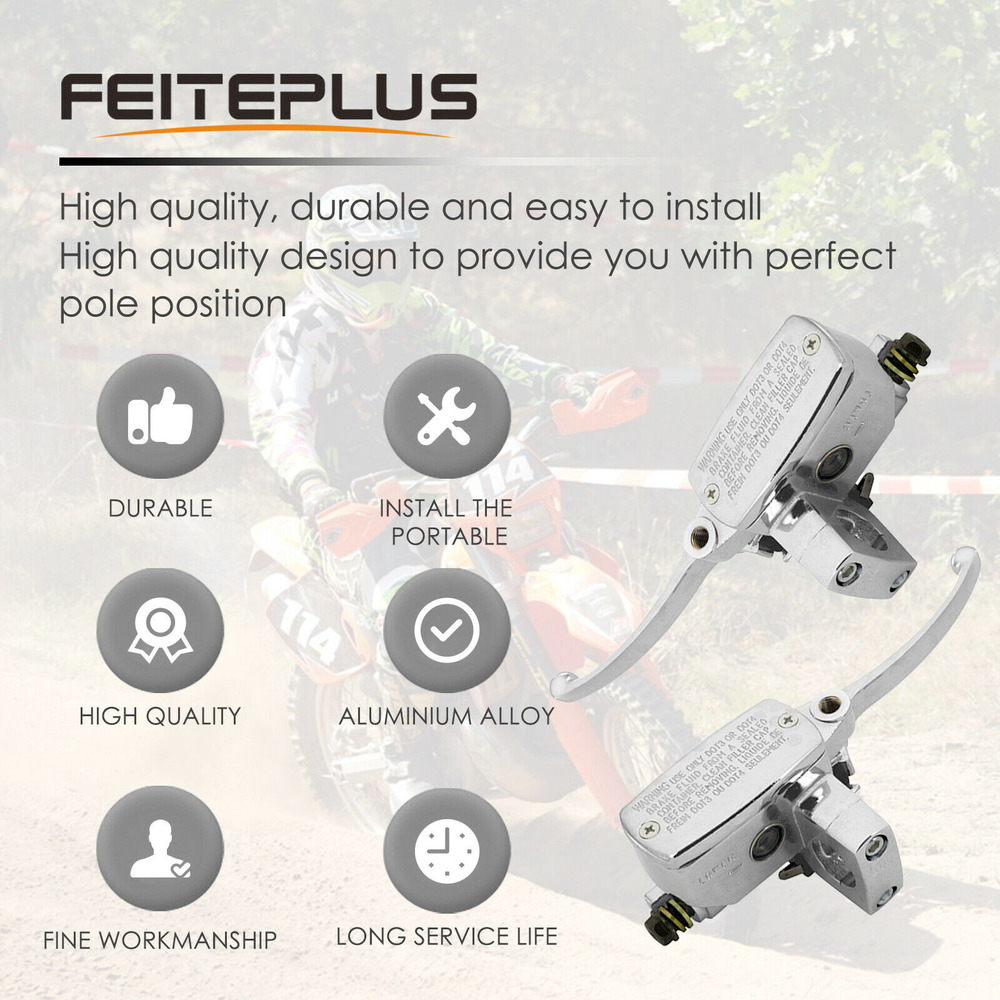 US Chrome Brake Master Cylinder Clutch Levers for Suzuki Intruder 800 1400 1500