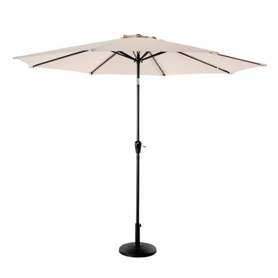 Nuu Garden Market Umbrella 92.52'' x 118.11'' Weather Resistant Polyester in Beige
