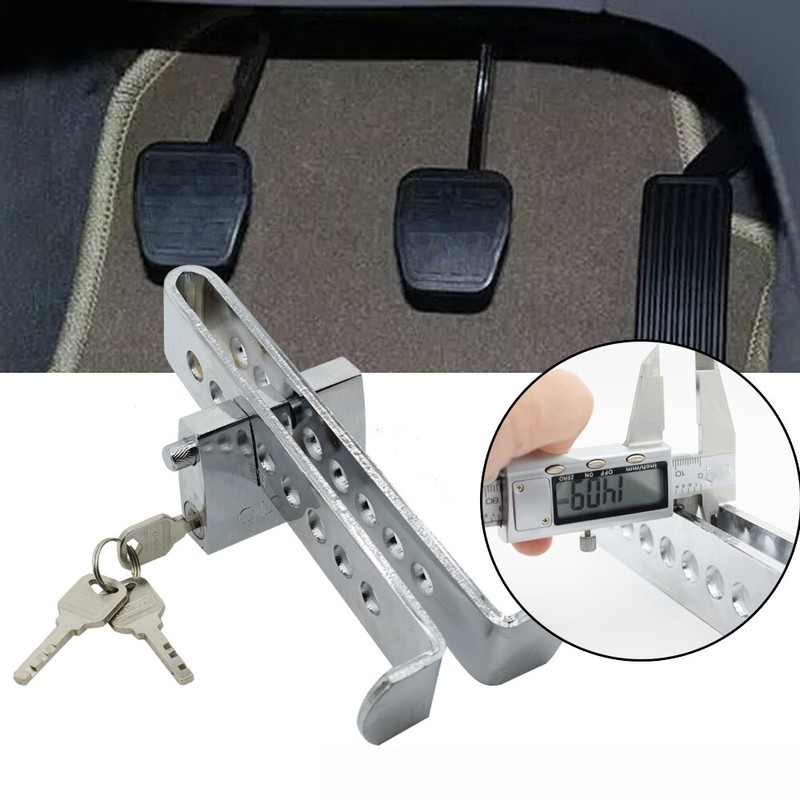 Car Auto Brake Pedal Lock Anti-theft Security Stainless Steel