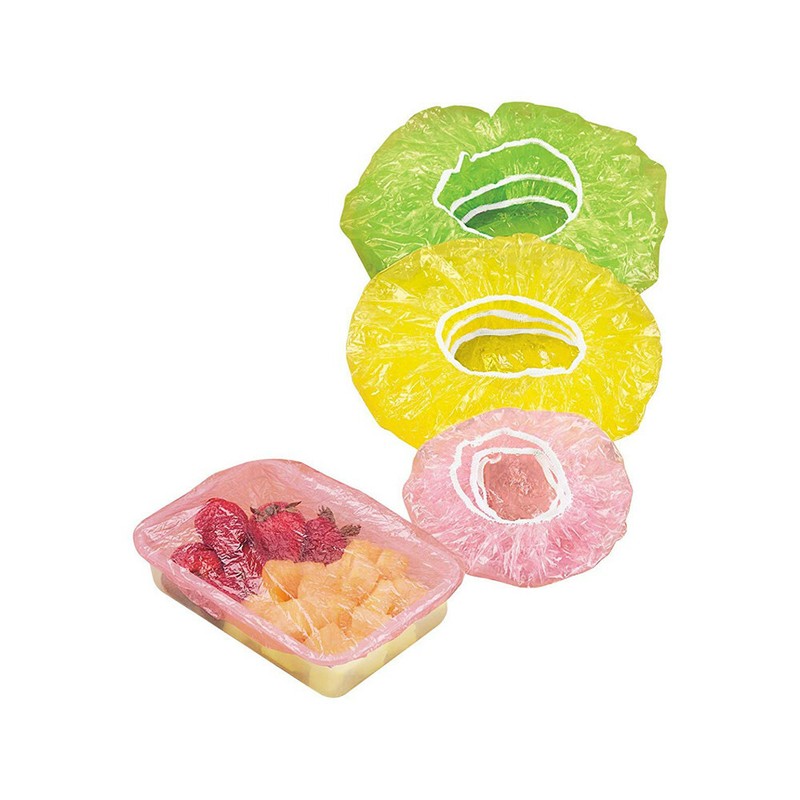 24 PCS Elastic Reusable Food Covers Lids For Fruit or Bowls Cups Food Cover Set
