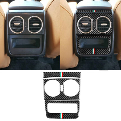 Carbon Fiber Rear Air Vent Outlet Trim For Alfa Romeo 159 Brera Spider 2004-2011