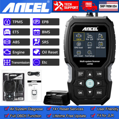 ANCEL LD700 All System OBD2 Scanner Diagnostic For Land Rover Jaguar Code Reader