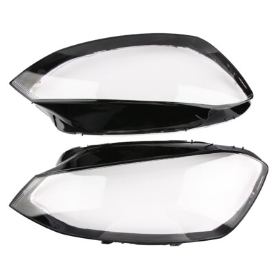 Headlight Lampshade Clear Lens Cover Front Kit Lens Pair For 2014-2017 VW Golf 7