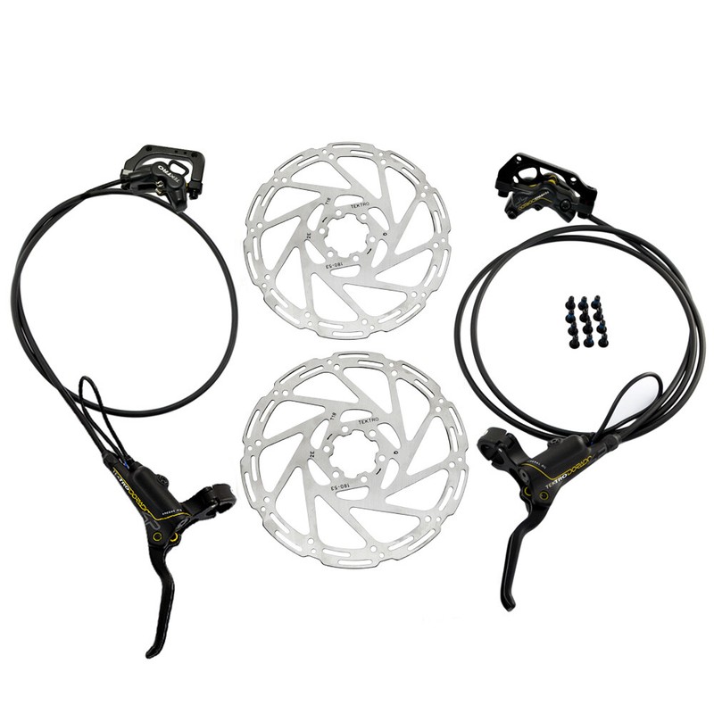 TEKTRO HD-E725 E-Bike Hydraulic Disc Brake 4-Piston Caliper w/ Sensor Control