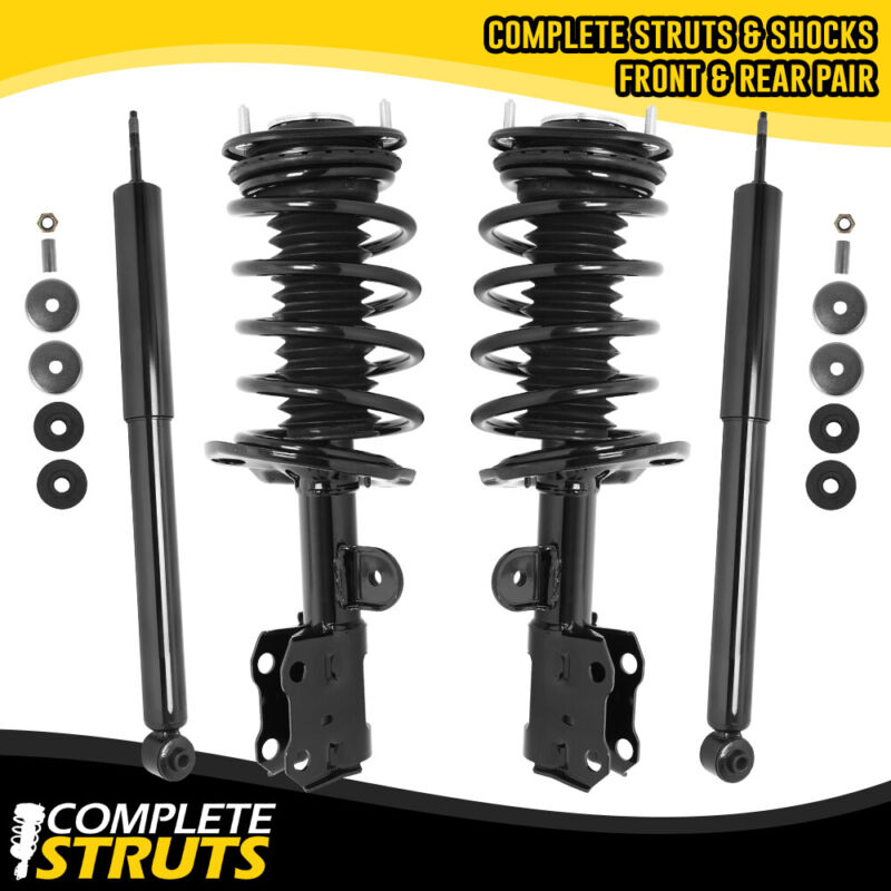 Front Quick Complete Struts & Rear Gas Shock Absorbers For 10-15 Toyota Prius