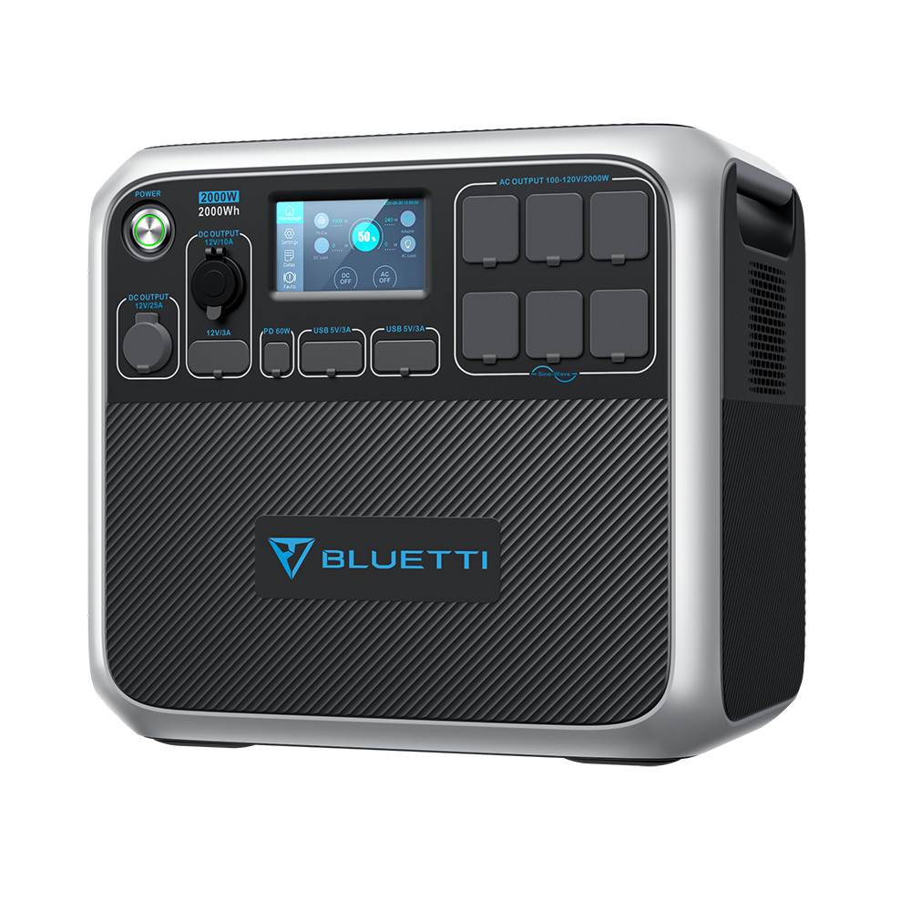 BLUETTI AC200P 2000W/2000Wh Portable Power Station LFP Solar Generator Backup