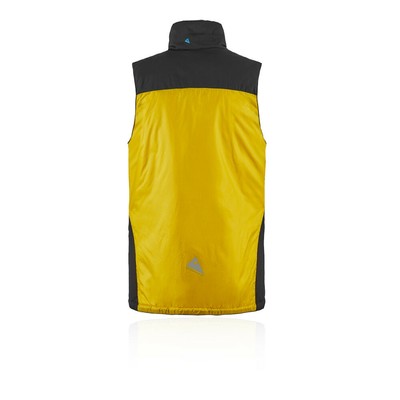 KLÄTTERMUSEN KLATTERMUSEN MENS ALV VEST YELLOW SPORTS OUTDOORS FULL ZIP WARM BREATHABLE