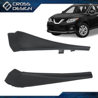 Front Windshield Wiper Side Cowl Extension Cover 2PCS Fit For 14-20 Nissan Rogue