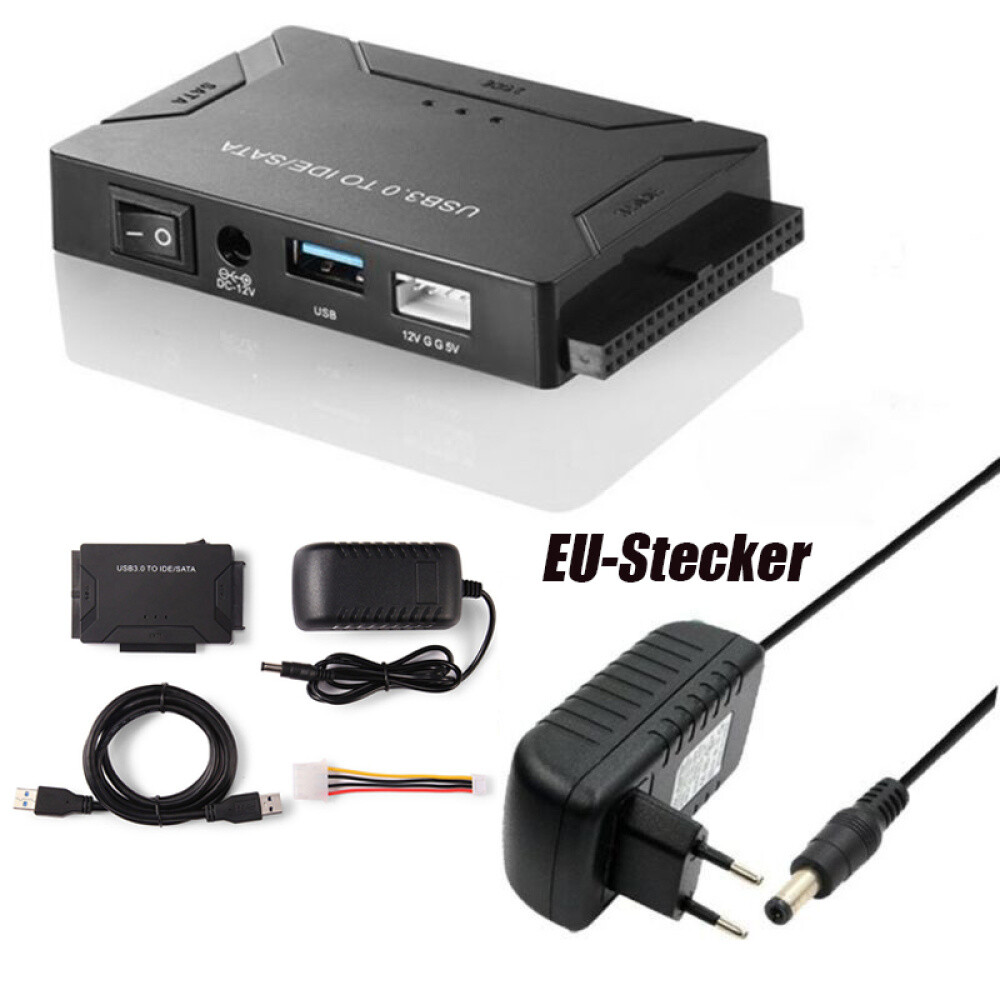 USB 3.0 zu IDE SATA Konverter Externe Festplatte Adapter für 2.5/ 3.5
