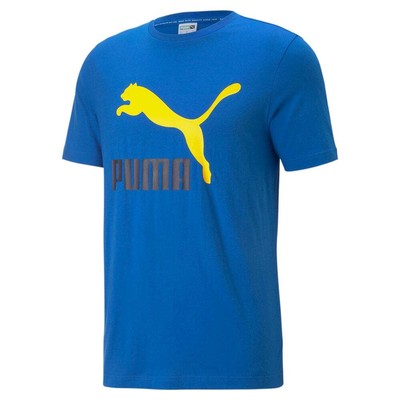 

Puma Classics Logo Tee S Мужские повседневные топы размера  53008958, Синий, Puma Classics Logo Tee S