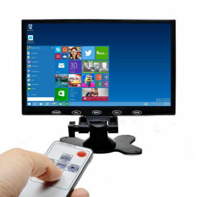 9'' LCD CCTV Monitor PC Screen AV/RCA/VGA/HDMI 1080P for DSLR Raspberry Pi - US