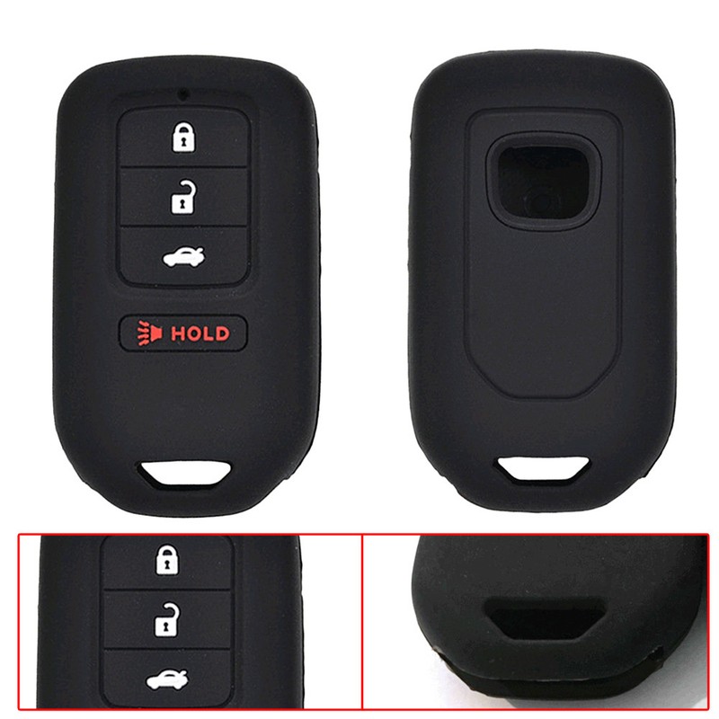 1x Silicone 4 Button Key Fob Cover Case For Honda Accord Civic CRV CRZ HRV Pilot