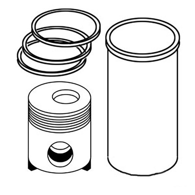 Piston Liner Kit Fits 500 715B C300 CY60-70-80B H110-150 S60-100 CK301