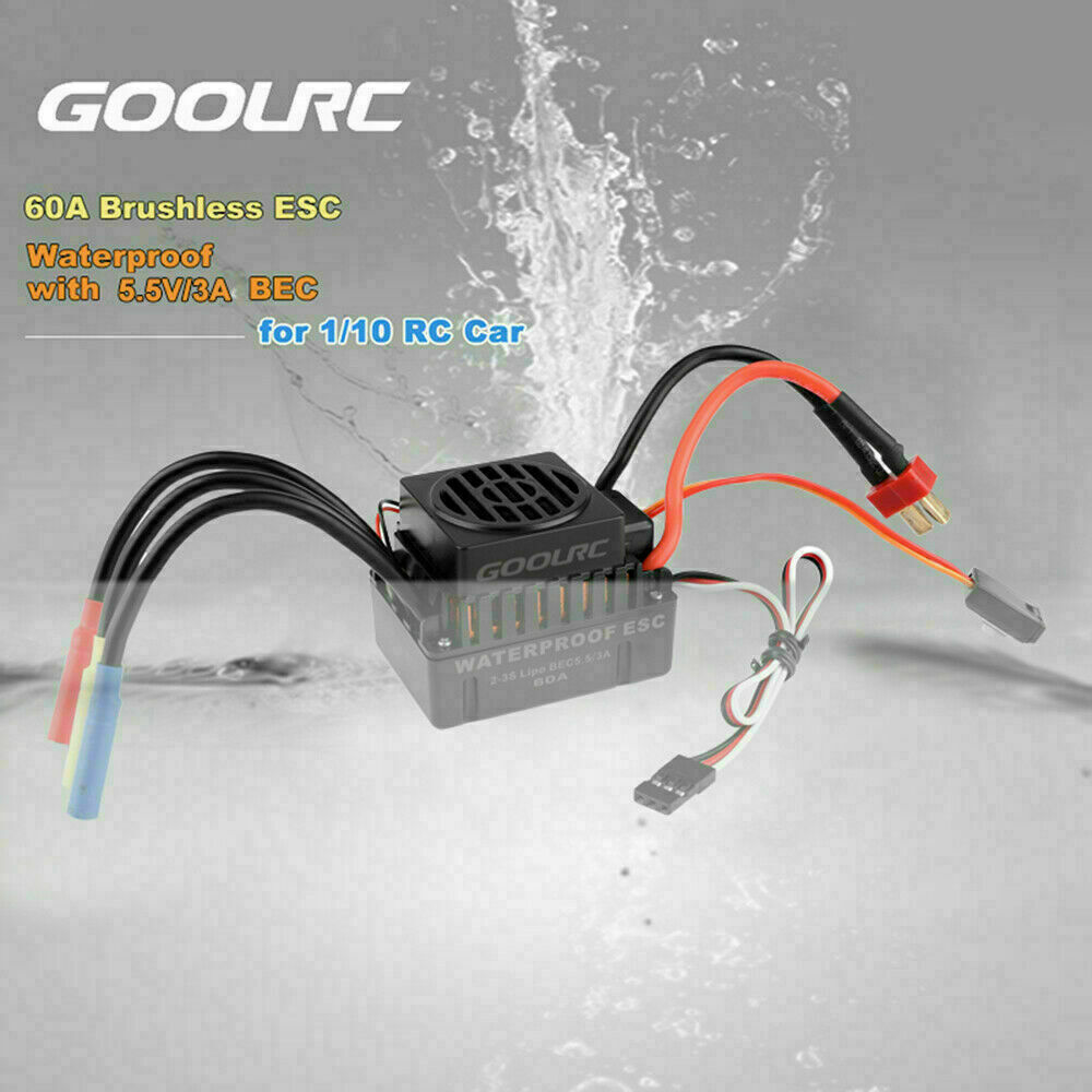 Waterproof Brushless Motor 3650 4300KV w/ ESC Combo Set for 1:10 RC Car Truck