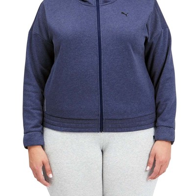 

Puma Train Favorite Fleece Full Zip Jacket Женская синяя повседневная спортивная верхняя одежда, Синий, Puma Train Favorite Fleece Full Zip Jacket