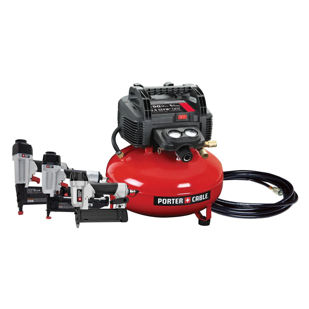 Air Compressor Nail Gun Combo