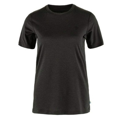 NEW - Official Fjallraven Womens Abisko Day Hike SS T-Shirt Black