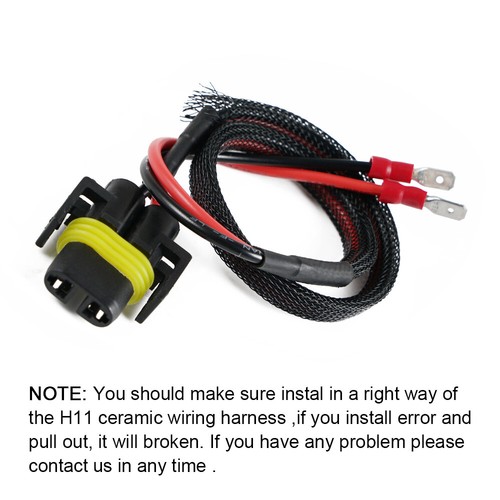 H11B To H11 Converter Pigtail Wiring Socket Harnes Connector For LED