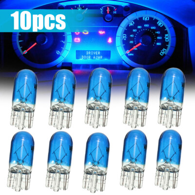 10pcs Car T10 194 158 halogen Lights 12V 3W Wedge Lamp Instrument Light Bulb