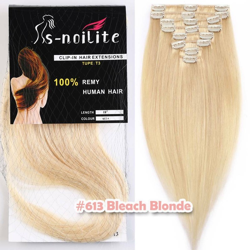 150g DOUBLE WEFT Clip In Human Hair Extensions Real Remy Hair Full Head THICK US