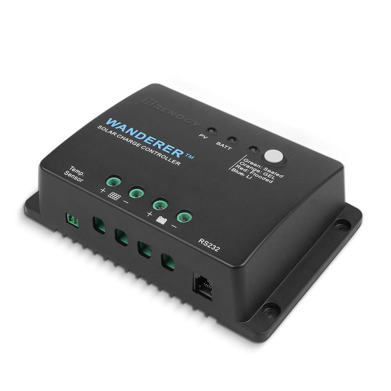 Renogy Wanderer Li 30A 12V PWM Negative Ground Solar Charge 