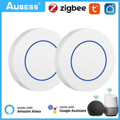 Tuya ZigBee Button Wireless Linkage Remote Control Smart Home Gateway Need