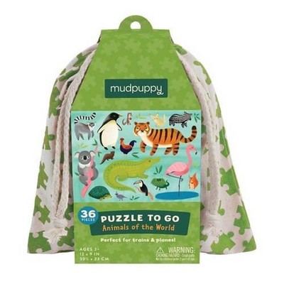 Animals of the World Puzzle to Go - Mudpuppy