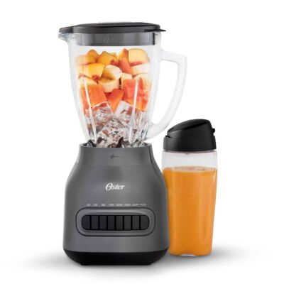 Oster Easy-to-Clean Blender Glass Jar with 20 oz. Blend-n-Go Cup
