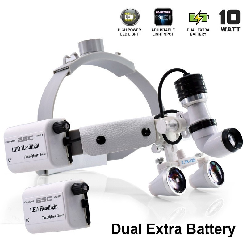 Wireless Dental Headlight Loupe Led Ent Medical Surgical Headlamp 10w