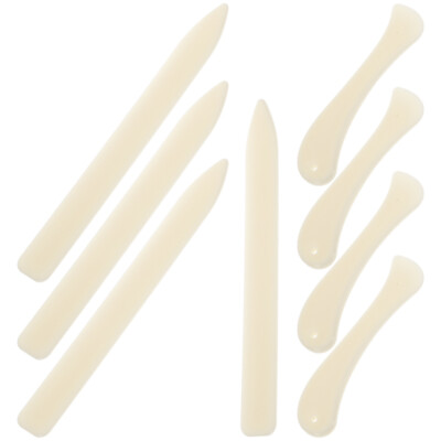 8pcs Bone Folder Tool Plastic Bone Folder Paper Creaser for Paper Bookbinding