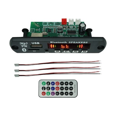 Wireless DC 12V MP3 WMA Decoder Board Audio Module USB TF Radio For Car