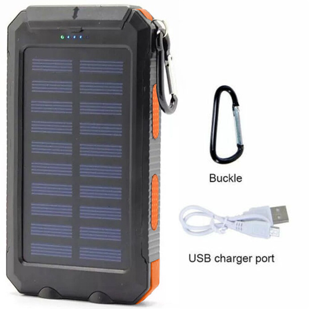 2023 Super Large Capacity USB Portable Charger Solar Power Bank for Cell Phone