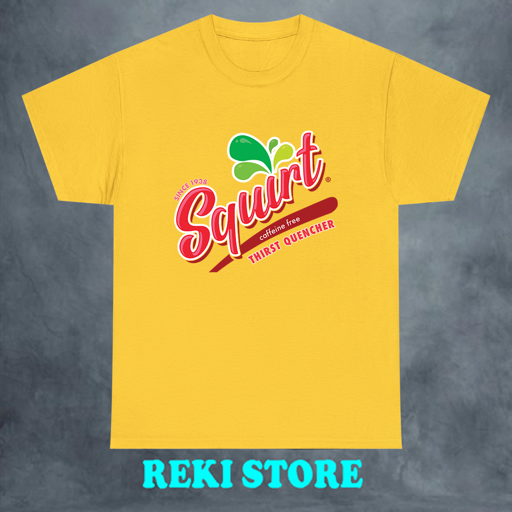 Squirt Best Soda Soft Drink Men's Yellow T-shirt Size S-5XL