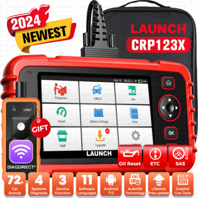 2024 LAUNCH CRP123X OBD2 Scanner Engine ABS SRS Code Reader Car Diagnostic Tool