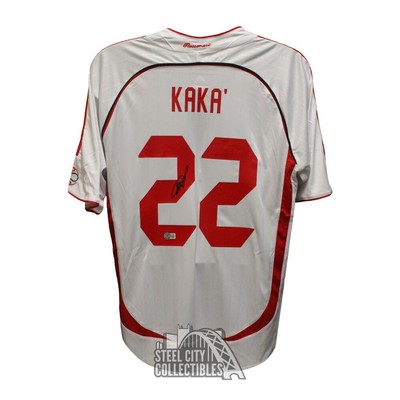 Ricardo Kaka Autographed AC Milan White Soccer Jersey - BAS