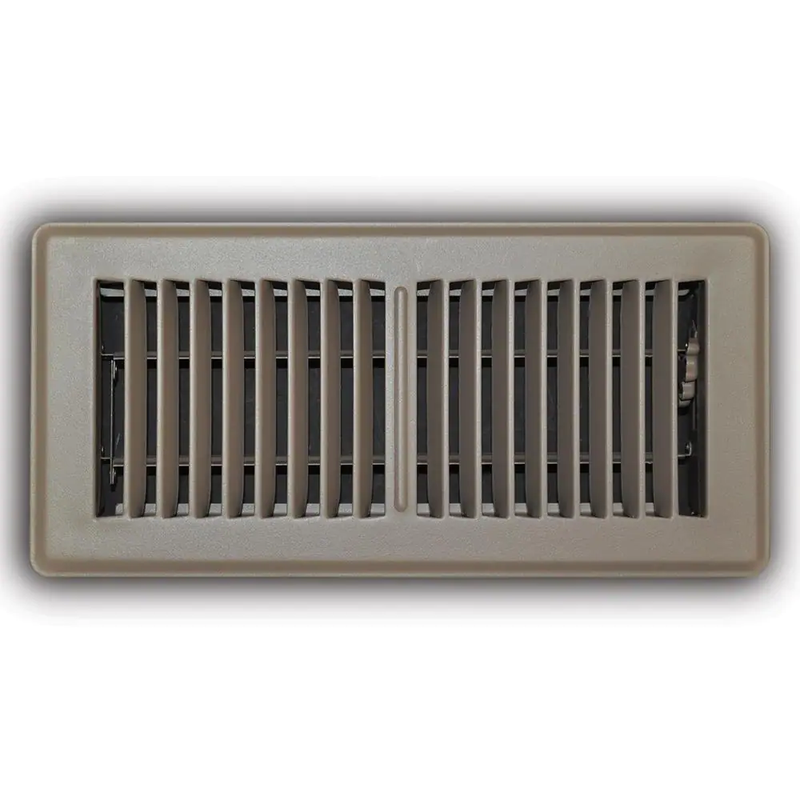 Floor Air Vent Register Brown Steel Diffuser HVAC Heat AC Floor Grille Cover