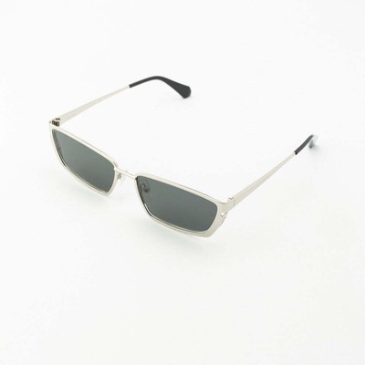 Pre-owned Off-white Oeri119s24met0017207 Richfield Silver Sunglasses In Gray