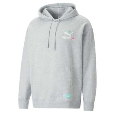 

Мужская серая повседневная спортивная верхняя одежда Puma Sponge X Graphic Pullover Hoodie 538960, Grey, Puma Sponge X Graphic Pullover Hoodie