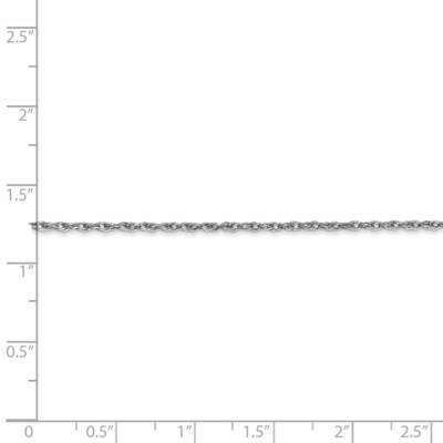 Pre-owned Superdealsforeverything Real 14kt White Gold 1.5mm Loose Rope Chain; 18 Inch; Lobster Clasp