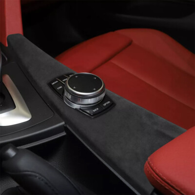 Suede Leather Multimedia Panel Cover Trim For BMW 3/4 Series F30 F32 F34 F36 GT