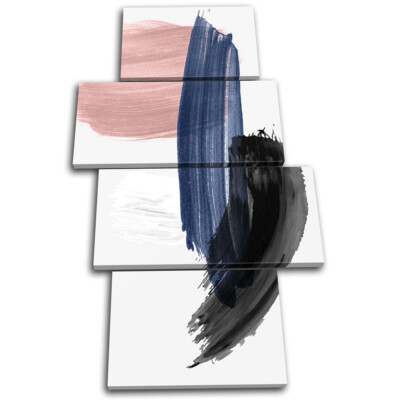 Abstract Brush Strokes Pastel Abstract MULTI CANVAS WALL ART Picture Print
