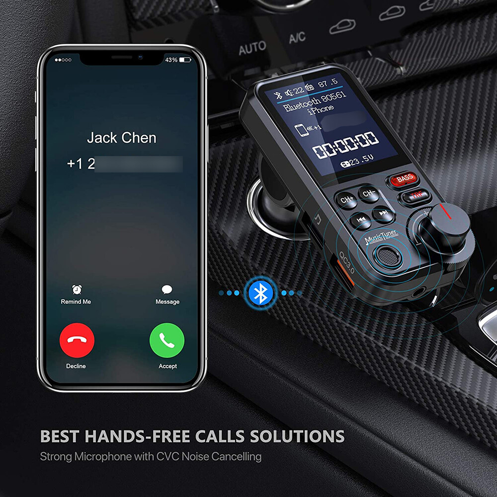 Bluetooth Car Kit MP3 Player FM Transmitter Wireless Radio Adapter USB Charger