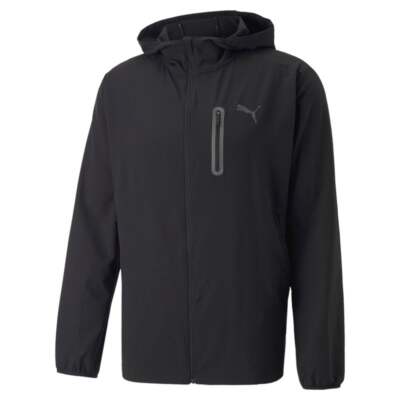 

Puma Ultraweave Train FullZip Jacket Мужская черная повседневная спортивная верхняя одежда 522317, Черный, Puma Ultraweave Train FullZip Jacket