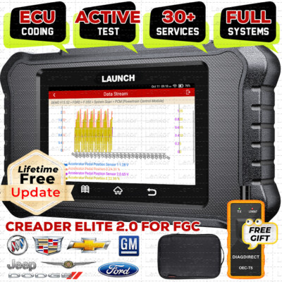LAUNCH X431 Creader Elite 2.0 for Chrysler Full OBD2 Scanner Car Diagnostic Tool