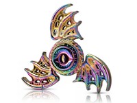 Devil Eye 3 Dragon Wings Cool Hand Spinner Fidget Toy Relieves Stress-Silver