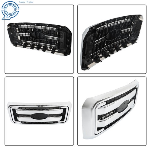 Front Radiator Grille Assembly For 2011-2016 Ford Super Duty F250 F350 F450 F550