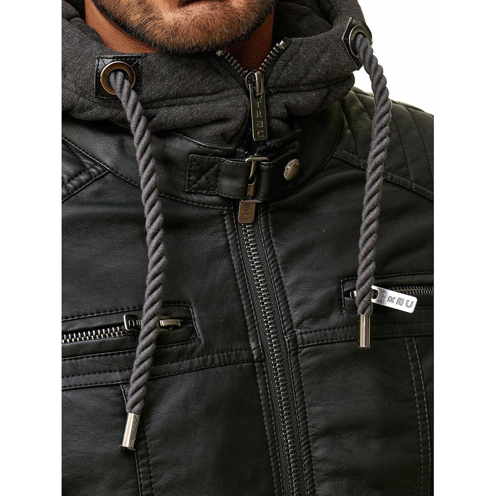 CIPO & BAXX REDBRIDGE BY CIPO & BAXX AUCKLAND HERREN BIKER LEDER JACKE M6013H ALLE GR. NEU