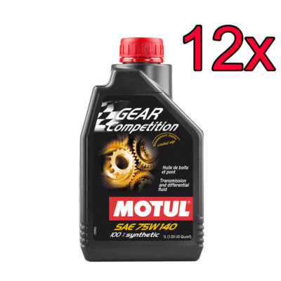 [Case of 12] Motul Gear Competition Full Synthetic 75W-140 Tranny LSD Oil 1L
