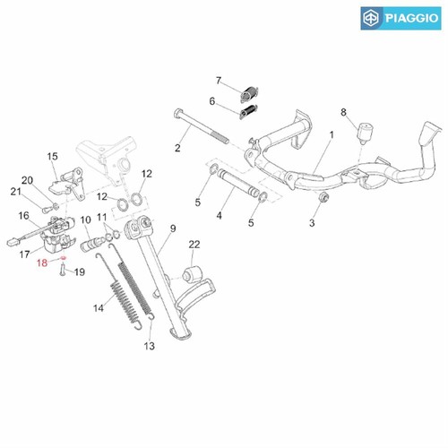 PLATE FOR SIDE STAND MYTECH HONDA 1200 VFR XDC CROSSTOURER DCT /'12///'13