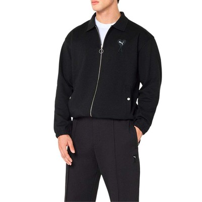 

Puma Ami X Track Full Zip Jacket Mens Size  Повседневная спортивная верхняя одежда 534066, Черный, Puma Ami X Track Full Zip Jacket